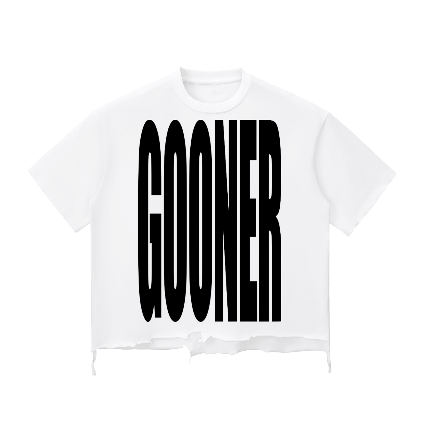 Snow Wash Raw-Hem Boxy T-shirt